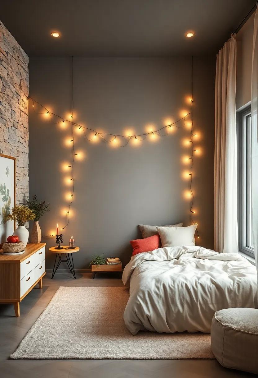 Whimsical ⁢Fairy Lights: combine wall painting with soft accents like‌ fairy lights that create a magical and inviting ambiance