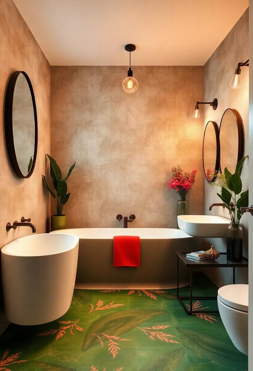 Bold‌ Flooring: Opt for brightly colored or patterned flooring to add excitement beneath your feet and create a striking foundation