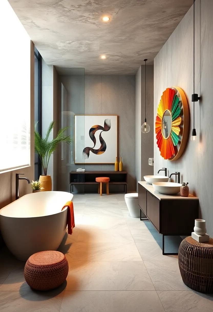 Modern Art Installations: Showcase a sculptural piece or wall-mounted artwork that promotes conversation and admiration