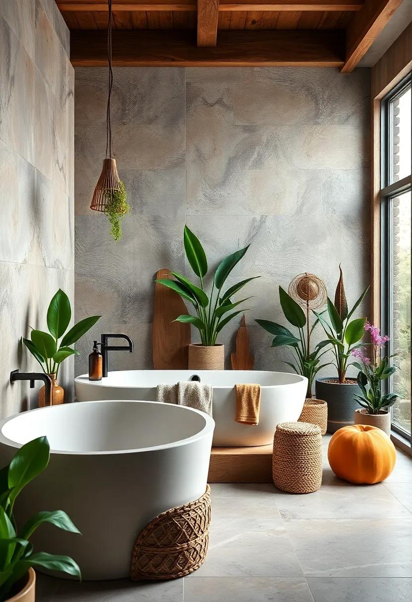 Nature-Inspired Decor: Incorporate natural materials, such as wood and stone, ​alongside bright ​plants to create a serene ⁢yet ⁢dramatic‌ environment