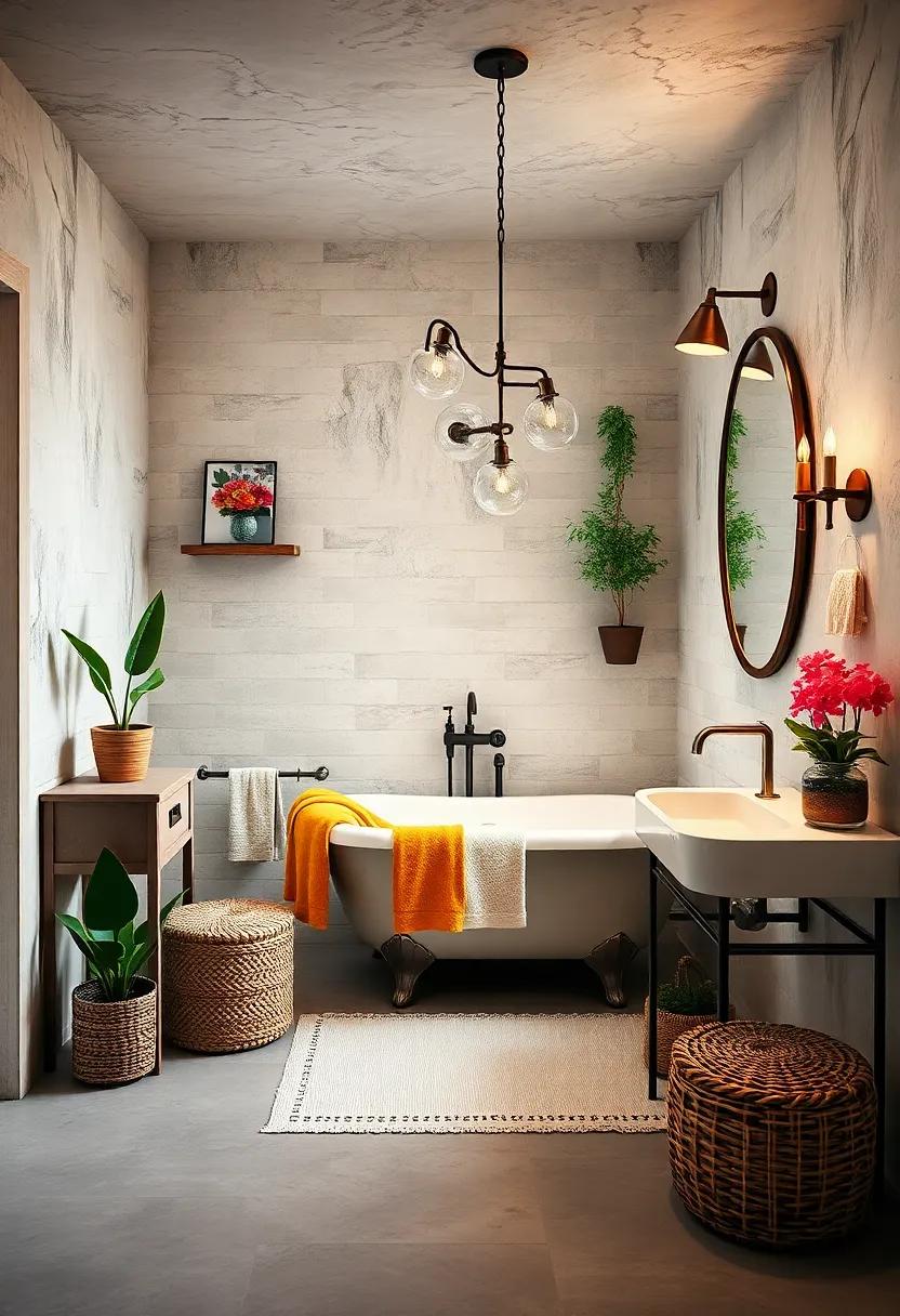 Vintage Meets Modern: Integrate antique fixtures,like a clawfoot tub or vintage mirror,with sleek,contemporary elements for a striking contrast