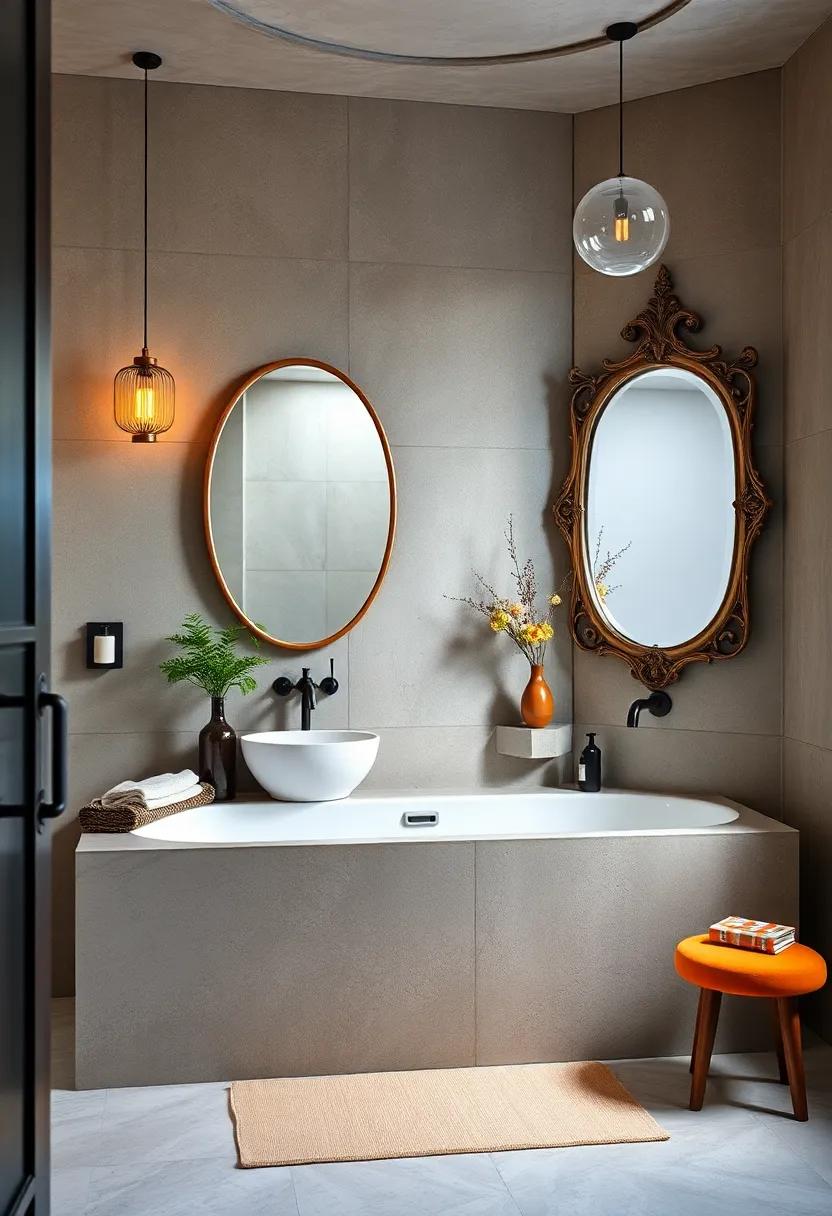 whimsical Mirrors: Choose mirrors in unusual shapes or with ornate frames that break‍ conventional lines ‍and add personality