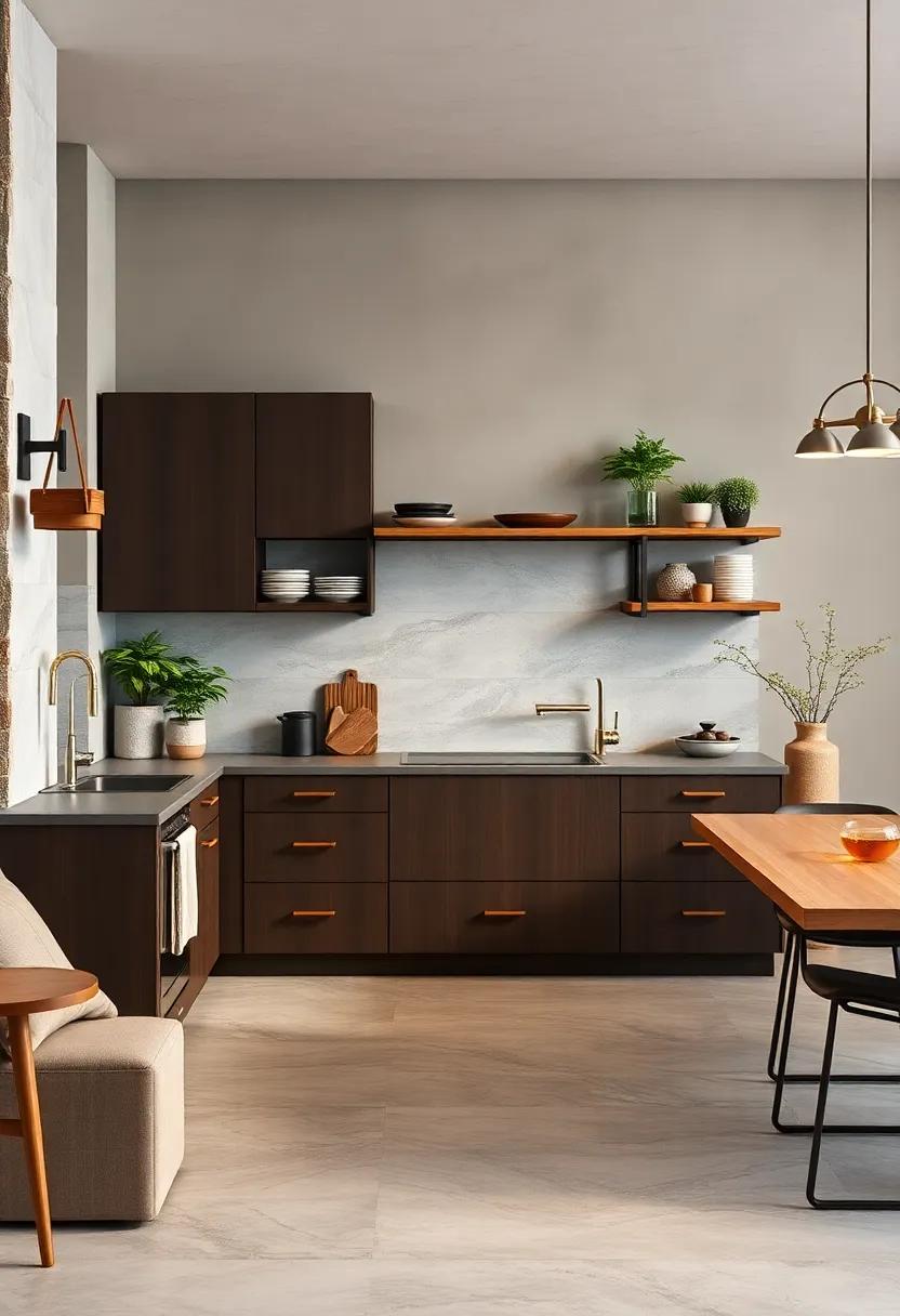 Add Open ‌Shelving: install wooden or metal ‌shelving above your cabinets to decorate with plants or ‍stylish dishware