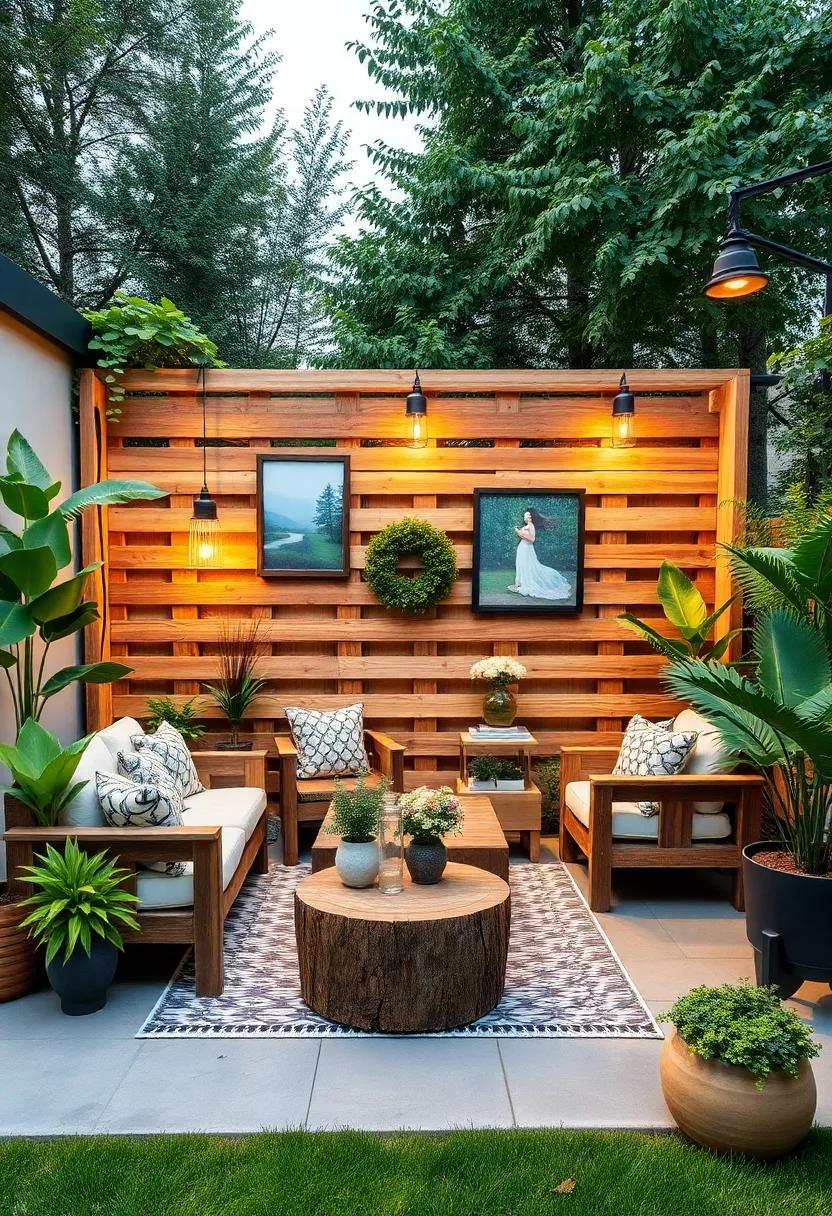 Garden Artistry: Incorporate artistic elements into‌ your pallet fence,​ such as decorative cutouts or hanging⁤ art pieces, to turn your fence into an ⁢outdoor canvas