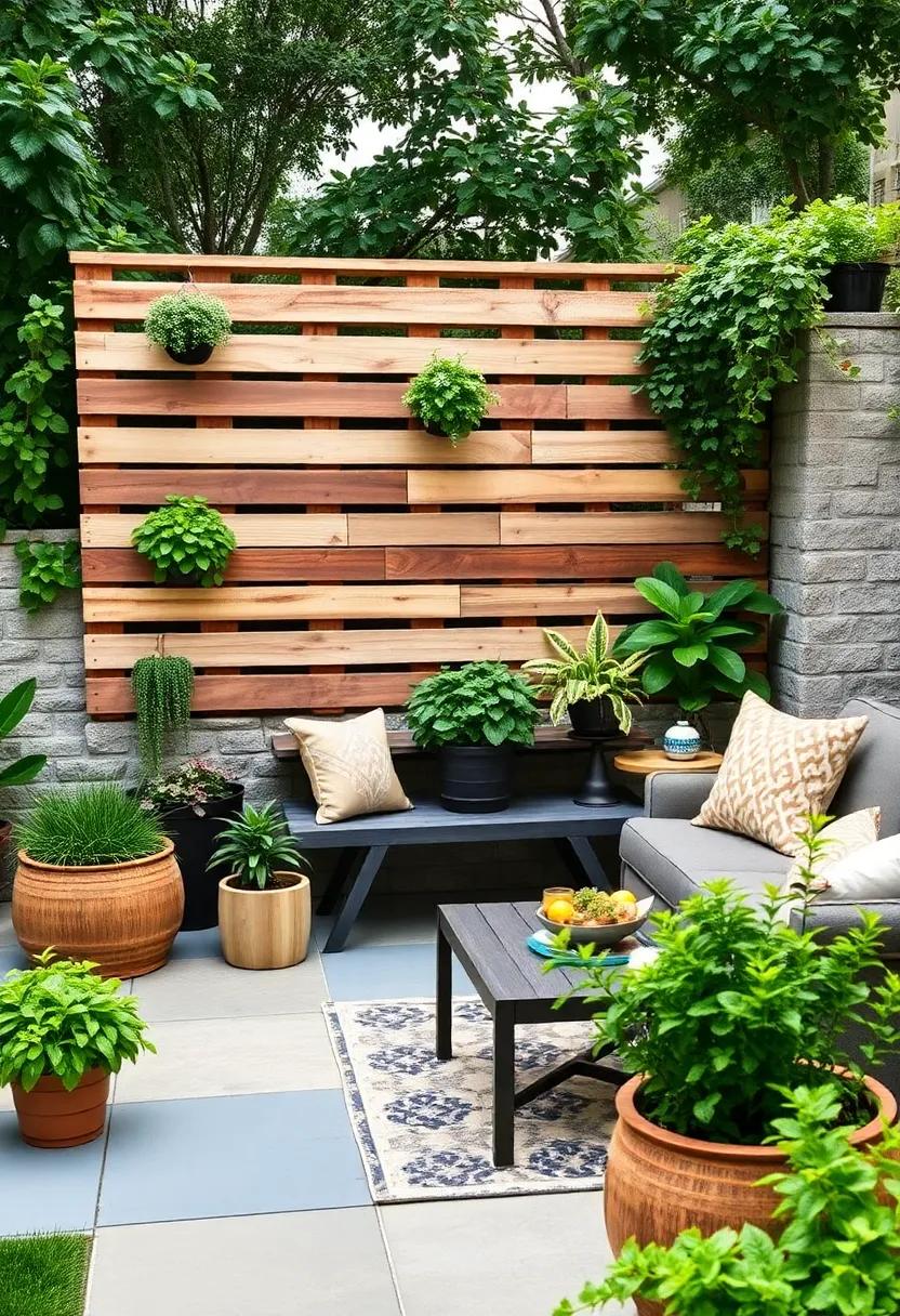 Herb Haven: Design a pallet fence with ‍built-in planters for your favorite herbs, ensuring that fresh​ ingredients are just an arm's⁢ reach away