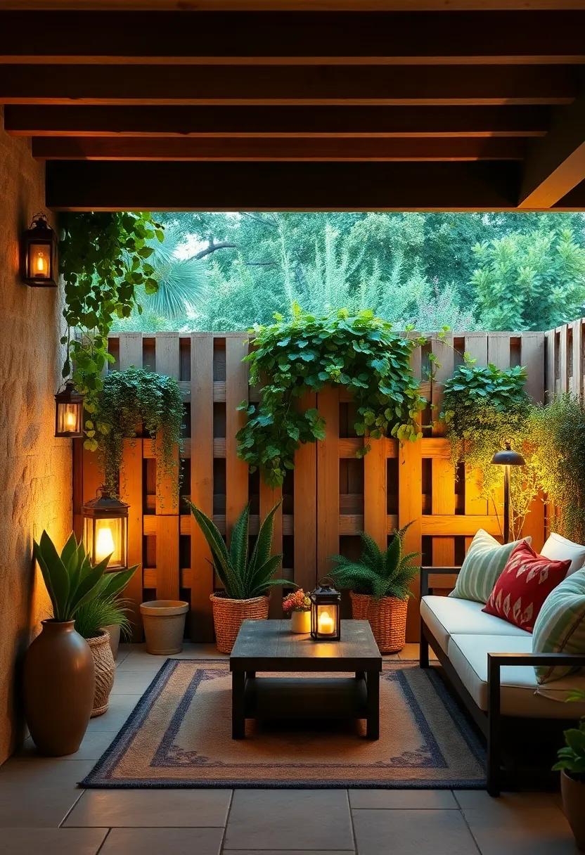 Warm Welcome: Craft a welcoming entrance to your garden using a pallet ‌fence adorned with climbing plants or lanterns, inviting guests into⁣ your outdoor haven