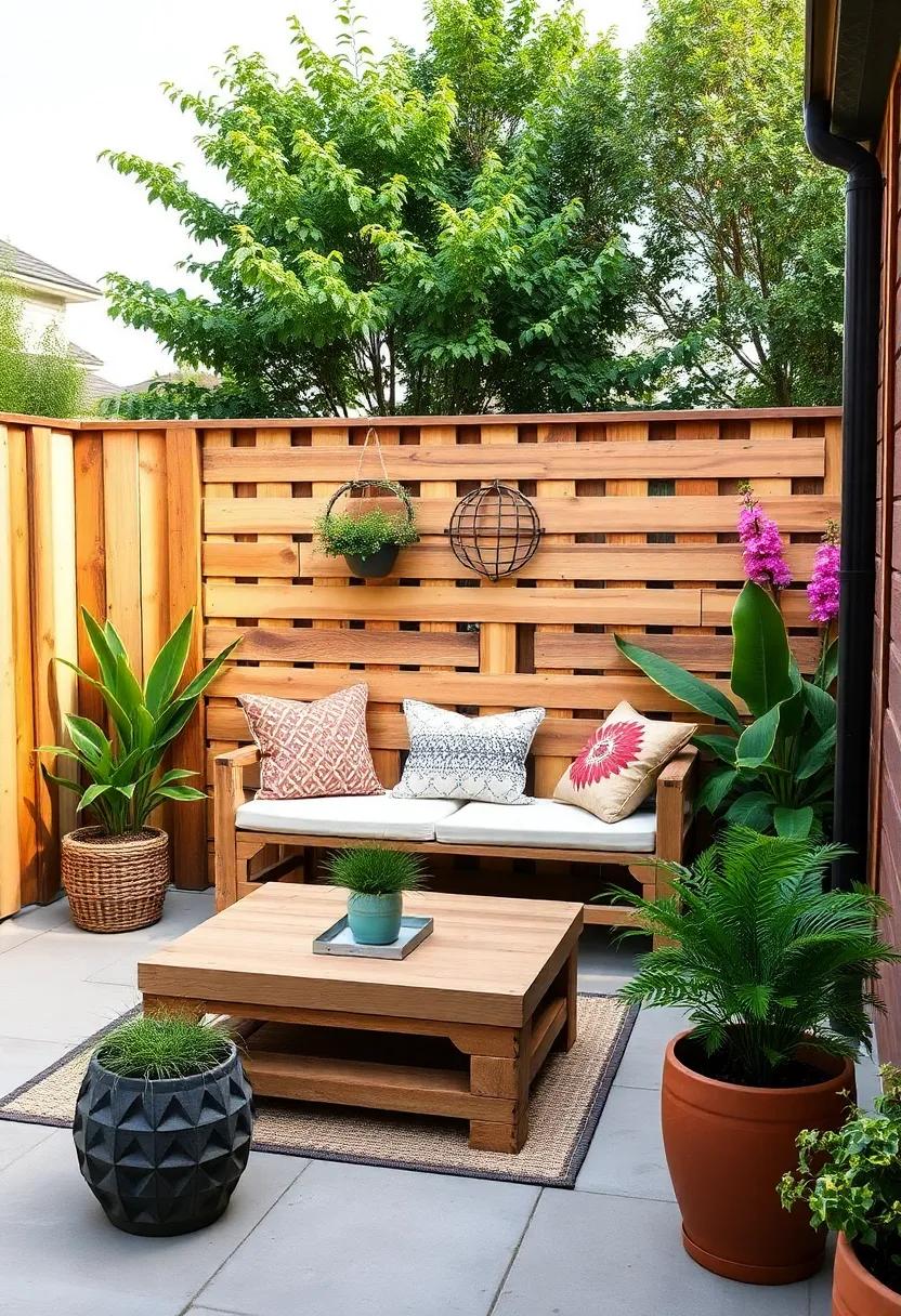 Rustic Seating⁣ Nook: Create a pallet fence that ​incorporates a built-in bench,providing both privacy and a charming seating area for relaxation or ⁤social gatherings