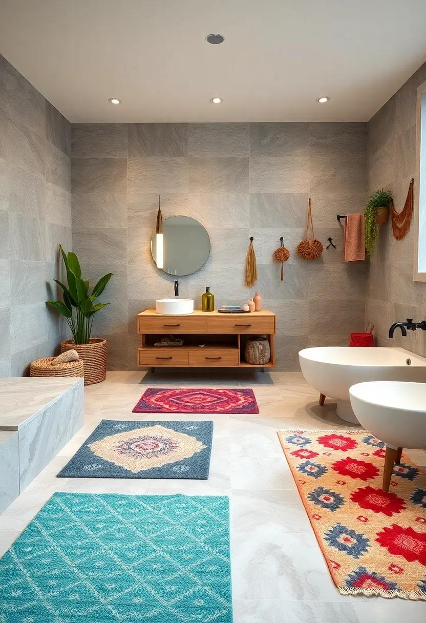 Playful Patterns: Choose fun,‍ whimsical ​rugs with quirky designs to ⁣inject personality into your‌ bathroom, perfect for ⁣a child's or ⁣family bathroom