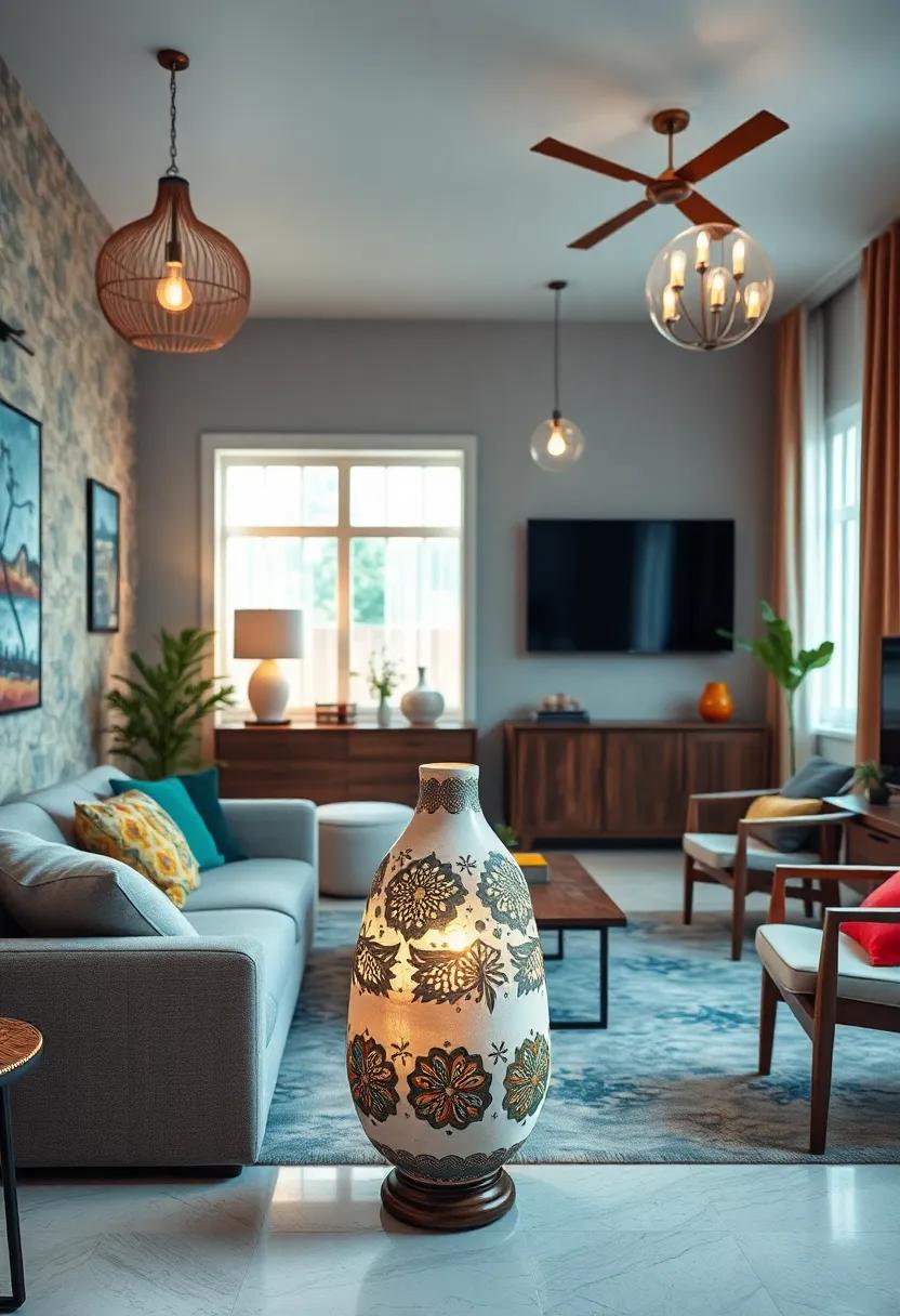 Handcrafted Ceramic Table lamp: A handcrafted ceramic lamp with intricate designs can ⁣serve as both a practical light source and a conversation ‍starter