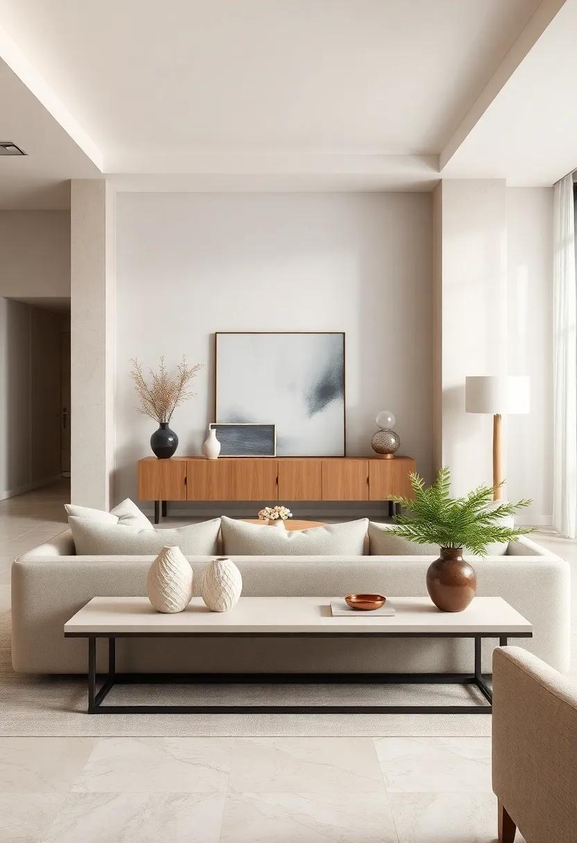 Add a minimalist‌ console ‍table⁣ to⁣ display⁢ decorative​ objects ​with intention