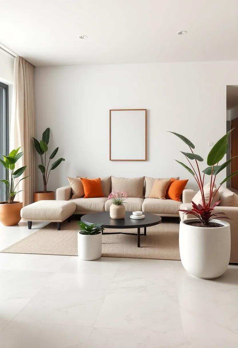 Integrate indoor plants in‍ minimalist ‍pots for a touch ⁣of ⁤nature‍ and freshness