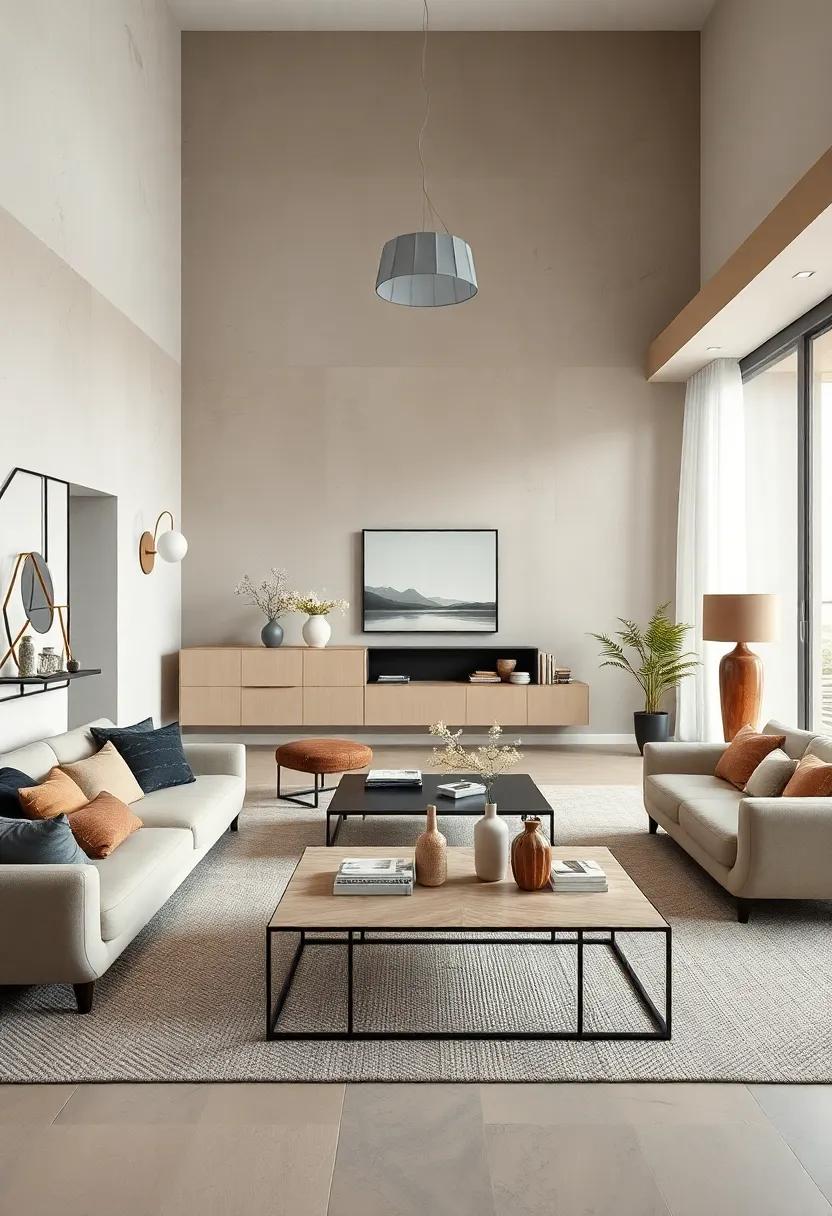 Select⁢ simple, streamlined coffee tables for a sophisticated finish