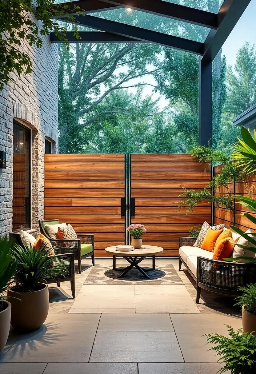 Contemporary​ Paneling: Choose horizontal wood panels‌ with⁤ a⁤ sleek, modern ​gate‌ to reflect an architectural ⁣aesthetic