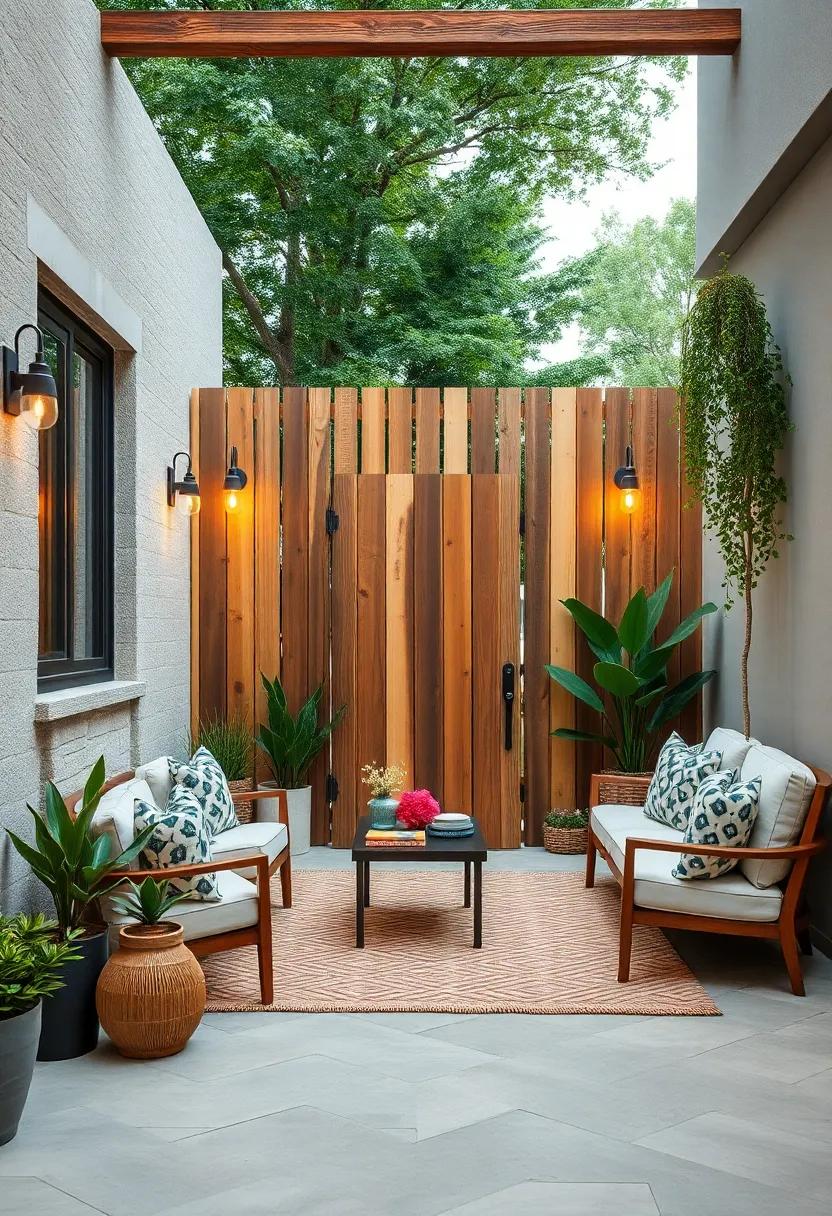 Eco-Friendly Living: Reinvent your space⁣ with ​a‍ fence made⁣ of reclaimed​ wood and a⁢ gate, showcasing both style ​and sustainability