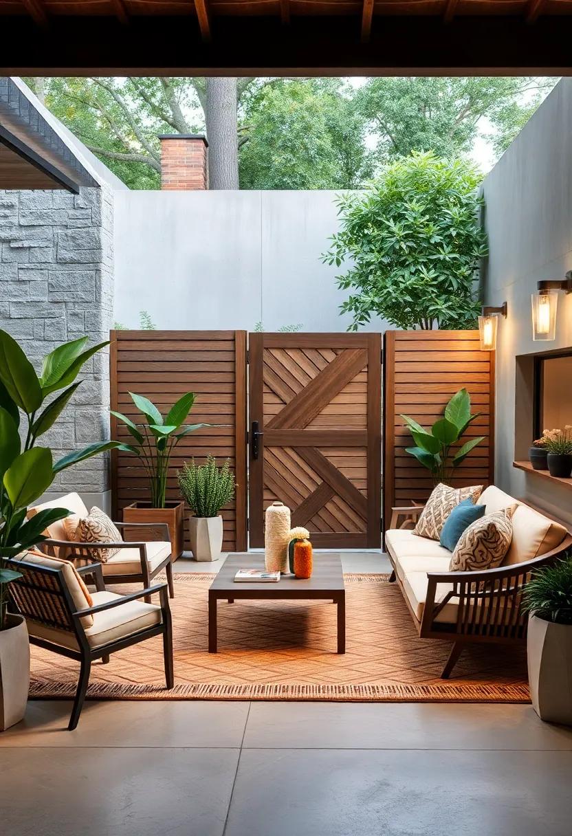 Geometric Panels:⁤ For a unique statement,⁢ choose geometric fencing ‌designs with a ‍gate​ that echoes the same shapes,⁣ creating an eye-catching focal point