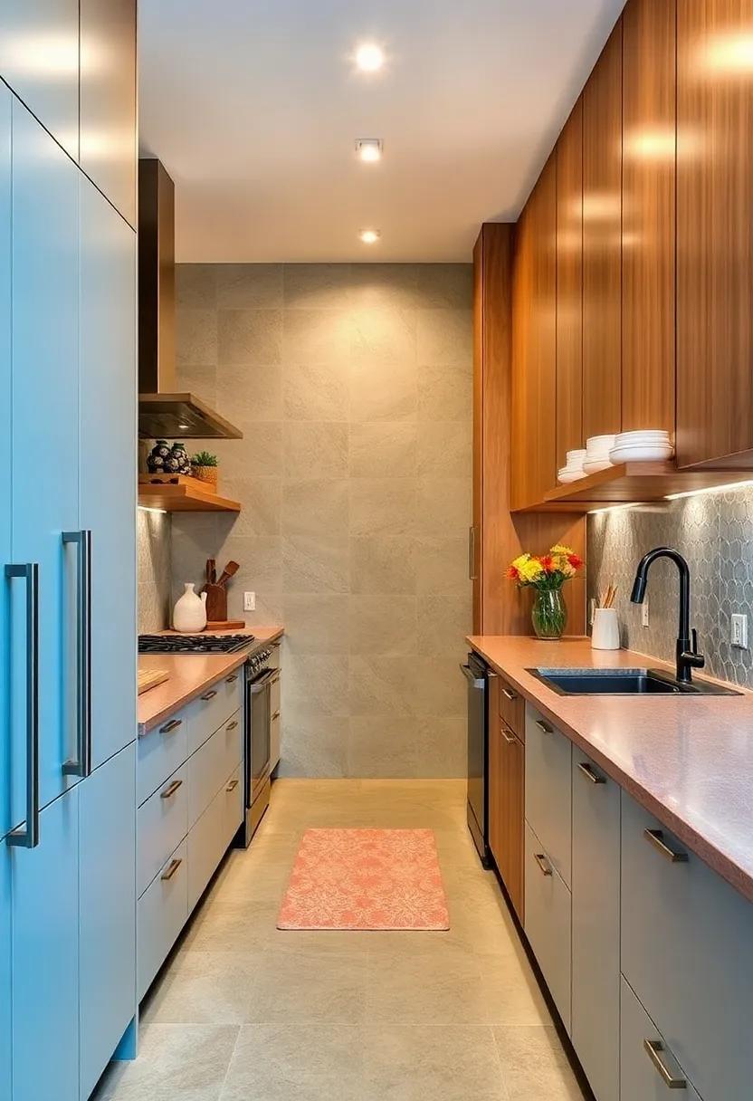 Smart Storage Solutions: Incorporate pull-out drawers and organizers to maximize every inch of your galley kitchen’s storage potential