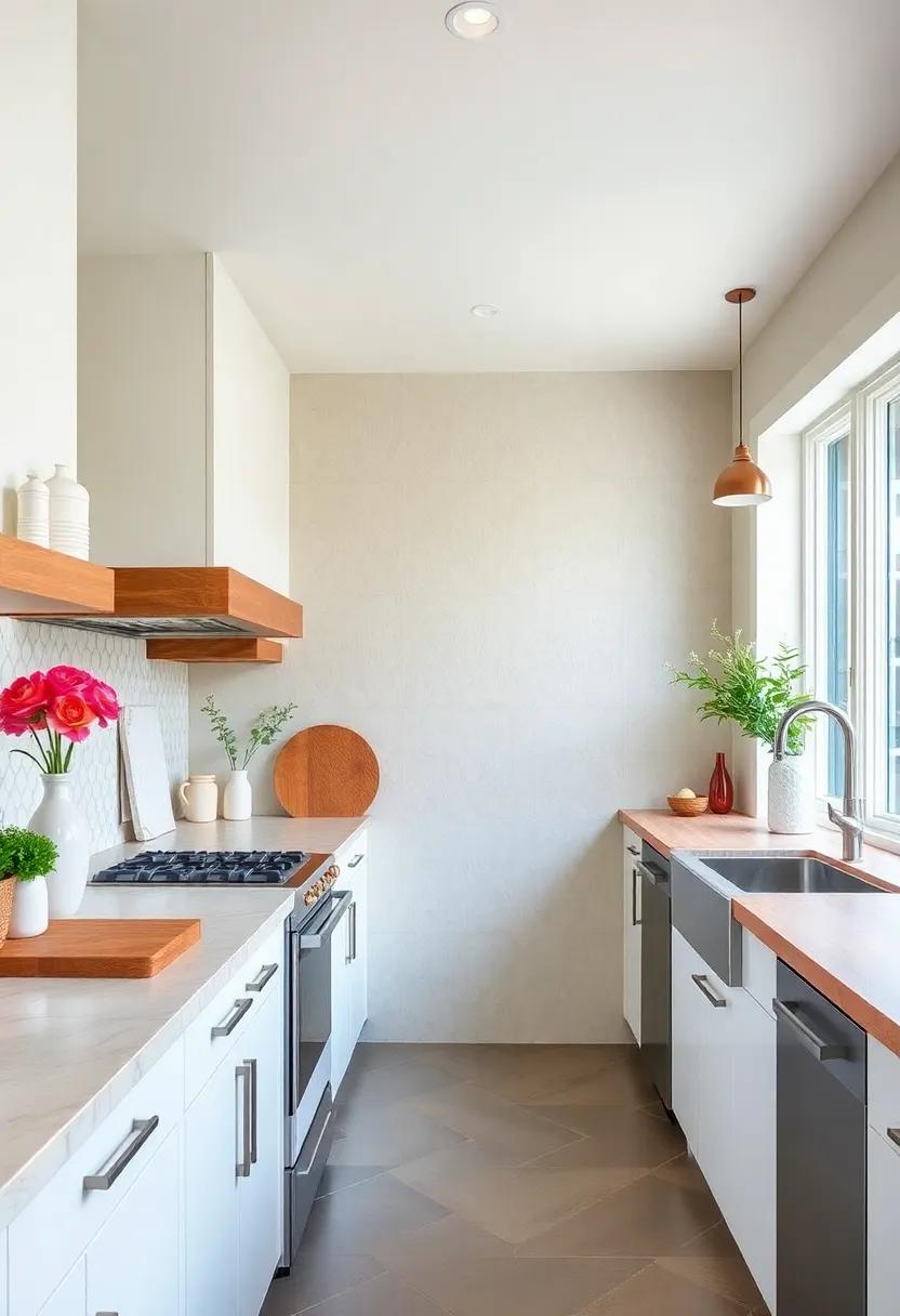 Striking Countertops: Choose standout materials like quartz or butcher block that not only perform well but also elevate your kitchen’s style