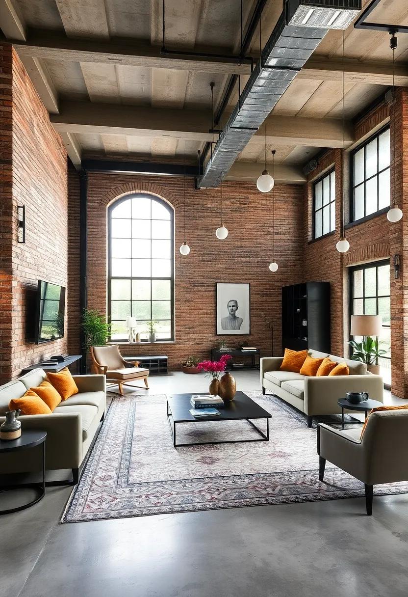 Embrace ⁢raw materials: Incorporate exposed brick, metal beams, and concrete floors to‌ create‌ a foundation of industrial charm