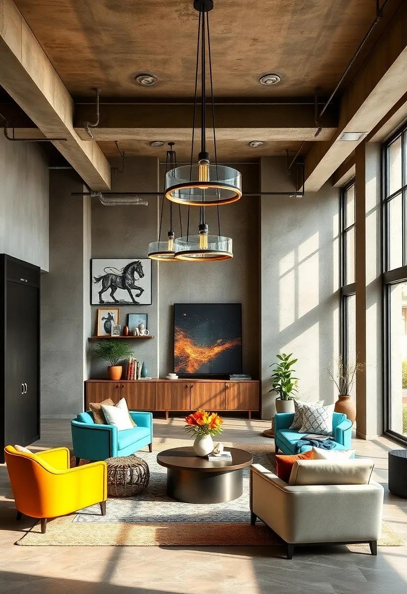 Invest in statement lighting: ⁤Hang bold​ pendant lights or industrial-style chandeliers to serve as focal points ⁣in ⁤your space