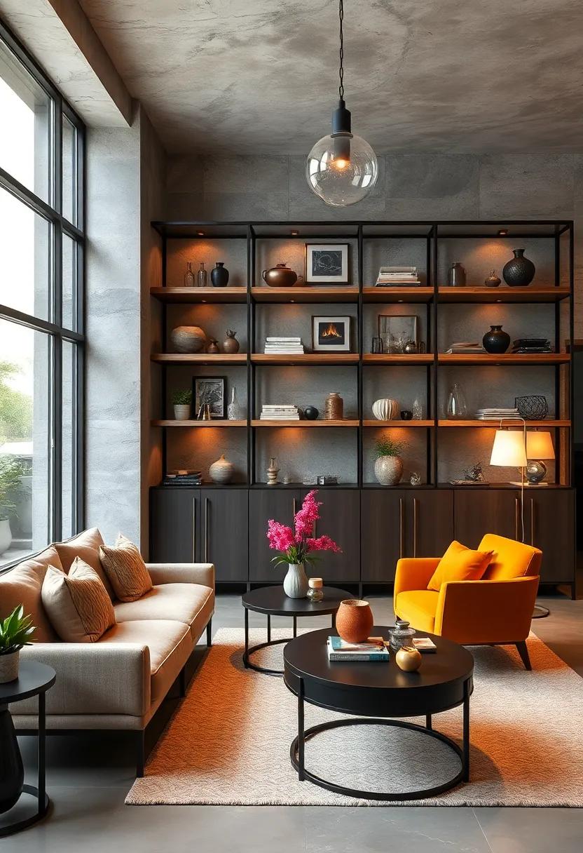 Use open shelving: Choose sleek metal or wood shelving to display ‌curated​ collectibles,‌ merging function and style