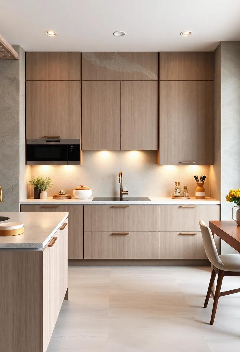 Integrated Handle ⁤Cabinets: Sleek, handleless designs maintain‌ a clean profile, ⁣making your ⁤kitchen look effortlessly polished and sophisticated