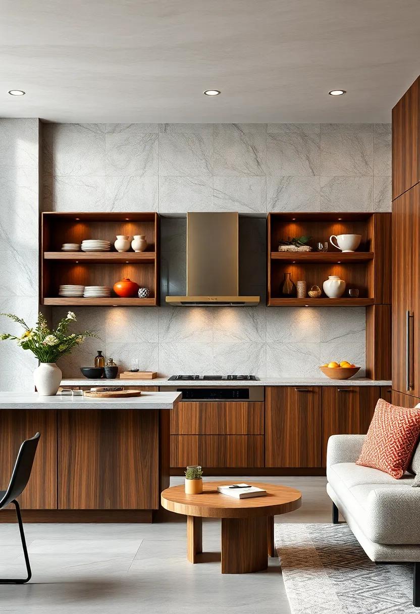 Open ⁣Shelving with Elegant Cabinets: Blend the practicality ⁣of⁣ open shelving with luxurious cabinetry for a ⁢seamless‌ transition between ​display and storage