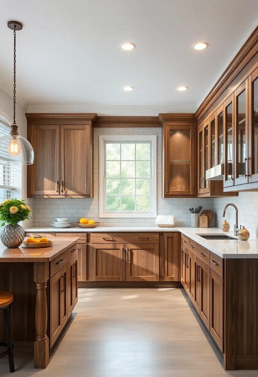 rustic Barnwood Cabinets: Embrace ⁣the charm⁤ of farmhouse⁤ chic with weathered wood⁢ finishes that add character and a touch of⁤ nostalgia to your culinary space