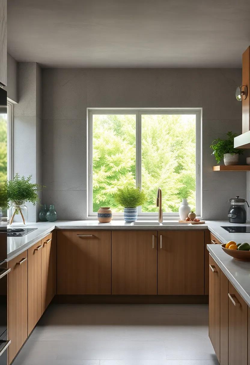 Fresh Herbs and‌ Greens: Include‍ an ‌indoor herb garden or decorative pots on the windowsill, bringing a ‍fresh element‌ and enhancing ⁢the kitchen's ⁣culinary⁤ spirit