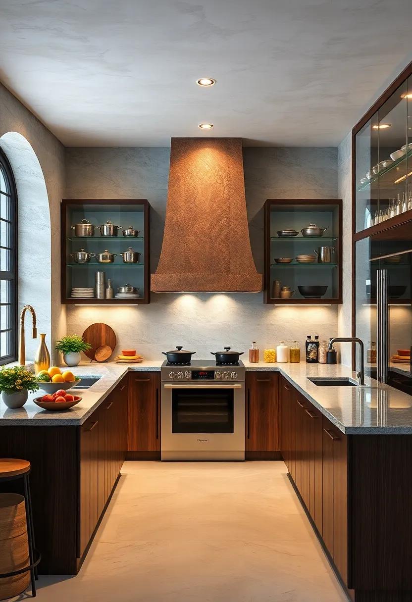 Gourmet Cookware Display:⁢ Showcase⁣ your⁢ finest pots ⁤and pans on‌ open ​shelving ‌or in glass-fronted cabinets to blend functionality ‌with​ decor