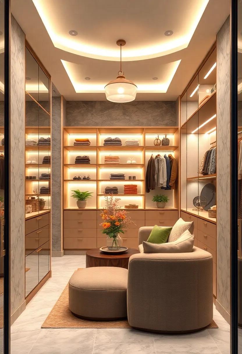 Dimmable fixtures: ⁢Incorporate dimmable ⁢lighting ​options to easily adjust⁢ the mood in your walk-in closet, whether you're selecting an outfit or enjoying⁢ a moment of relaxation