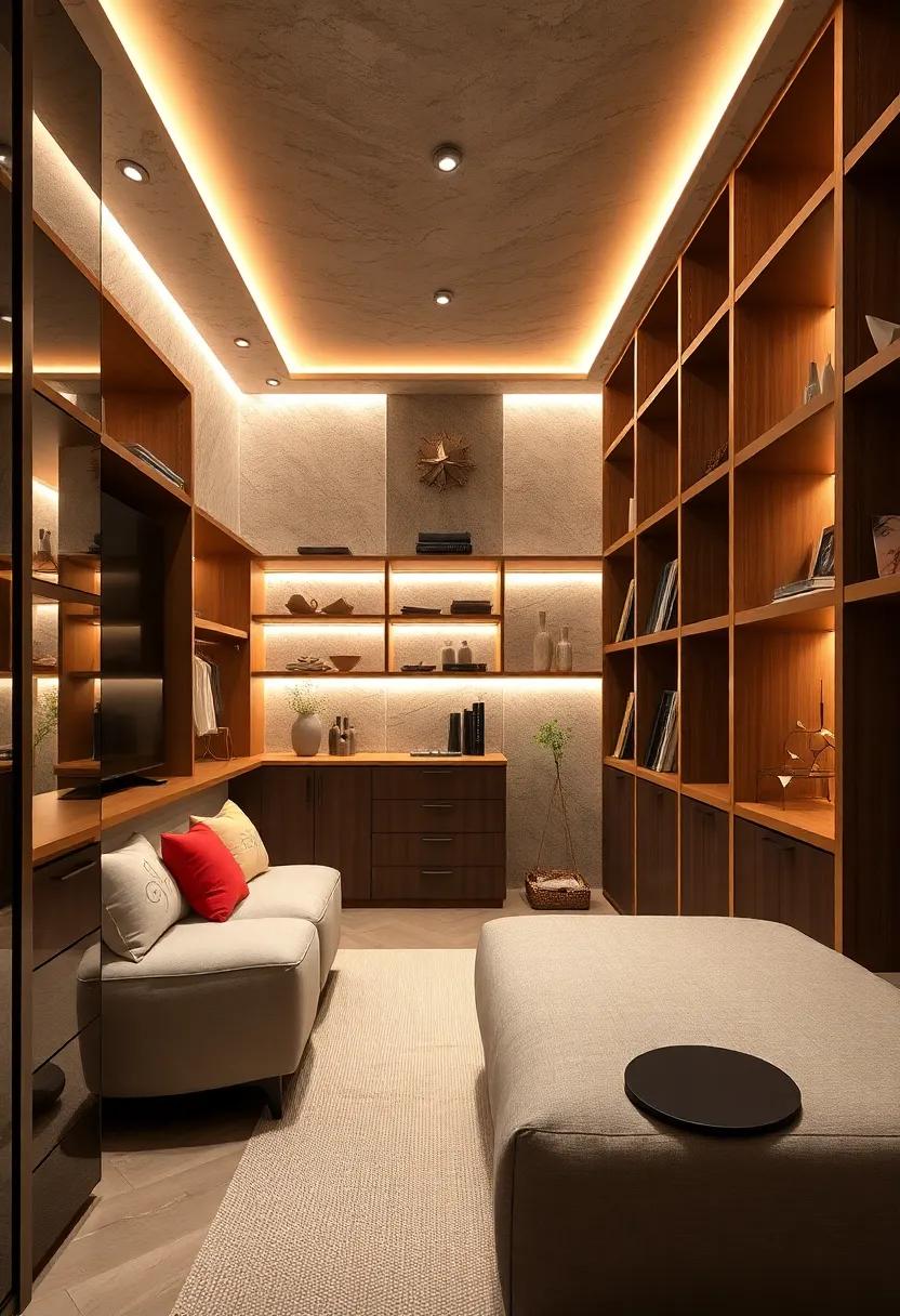 Ambient⁢ Cove Lighting: Integrate cove lighting above shelving or along recesses ⁣for soft, indirect illumination that creates ⁤an enchanting glow