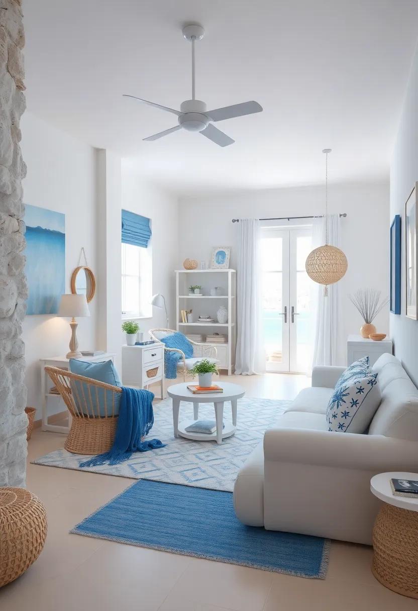 This children's room, with crisp white‍ furniture and ⁣whimsical blue decor, captures the‌ spirit of fun and adventure, making it a perfect space for young beach ⁣lovers to ⁣dream and play