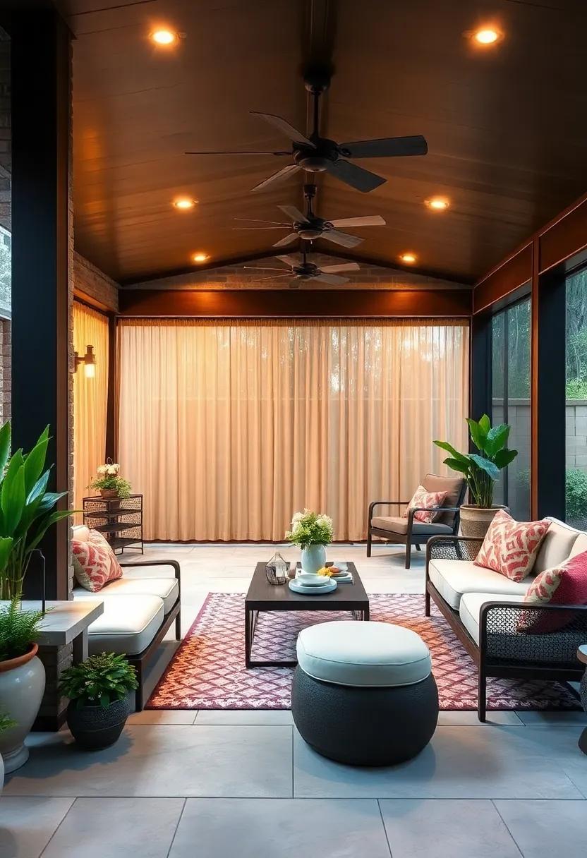 Outdoor Screen Room: Consider ‌enclosing part of your patio with retractable screens to create a stylish outdoor room that can be enjoyed⁤ during any season