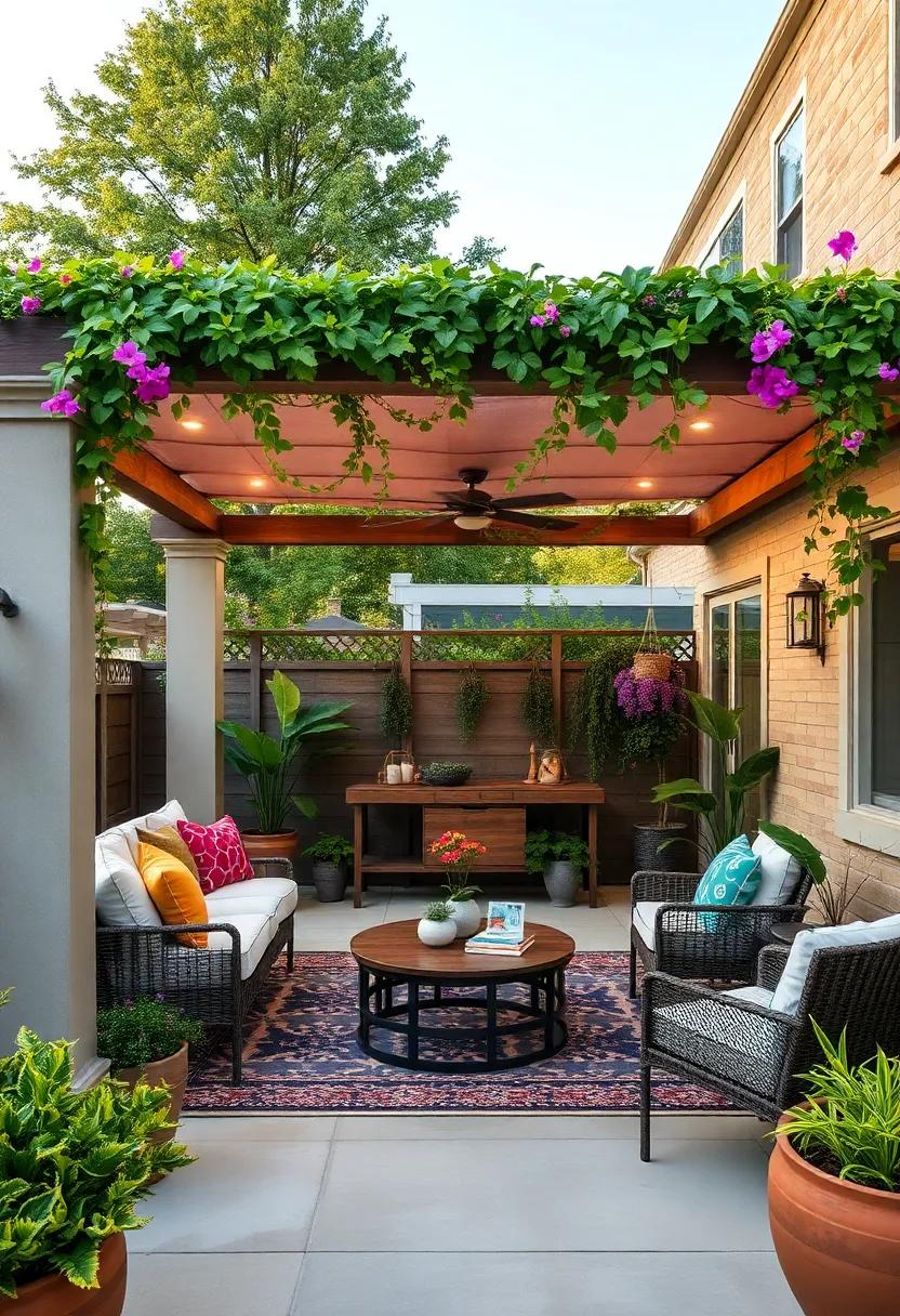 Add a Pergola: Create structure and‍ shade with a beautiful pergola,and decorate it ‍with flowering‍ vines ‌to enhance its‌ charm