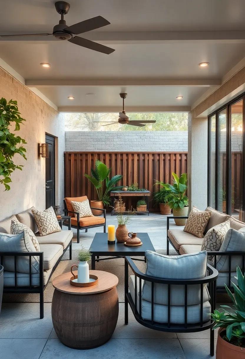 Embrace ‌Metal⁢ Accents: Use⁢ steel ⁤furniture and accessories to ⁣add a robust,⁤ industrial edge ⁣to your⁣ patio while ensuring durability