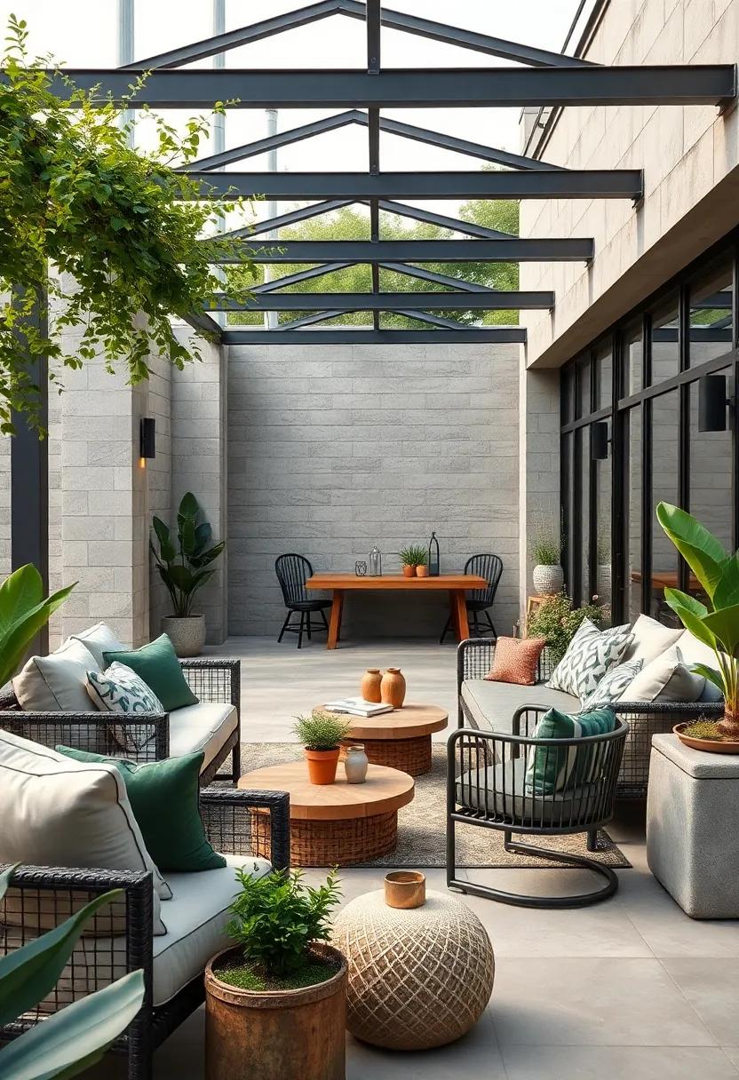 Use Neutral Color Palettes: Stick to blacks, greys, and⁣ whites to allow the industrial elements to ​shine, while adding depth with layered textures