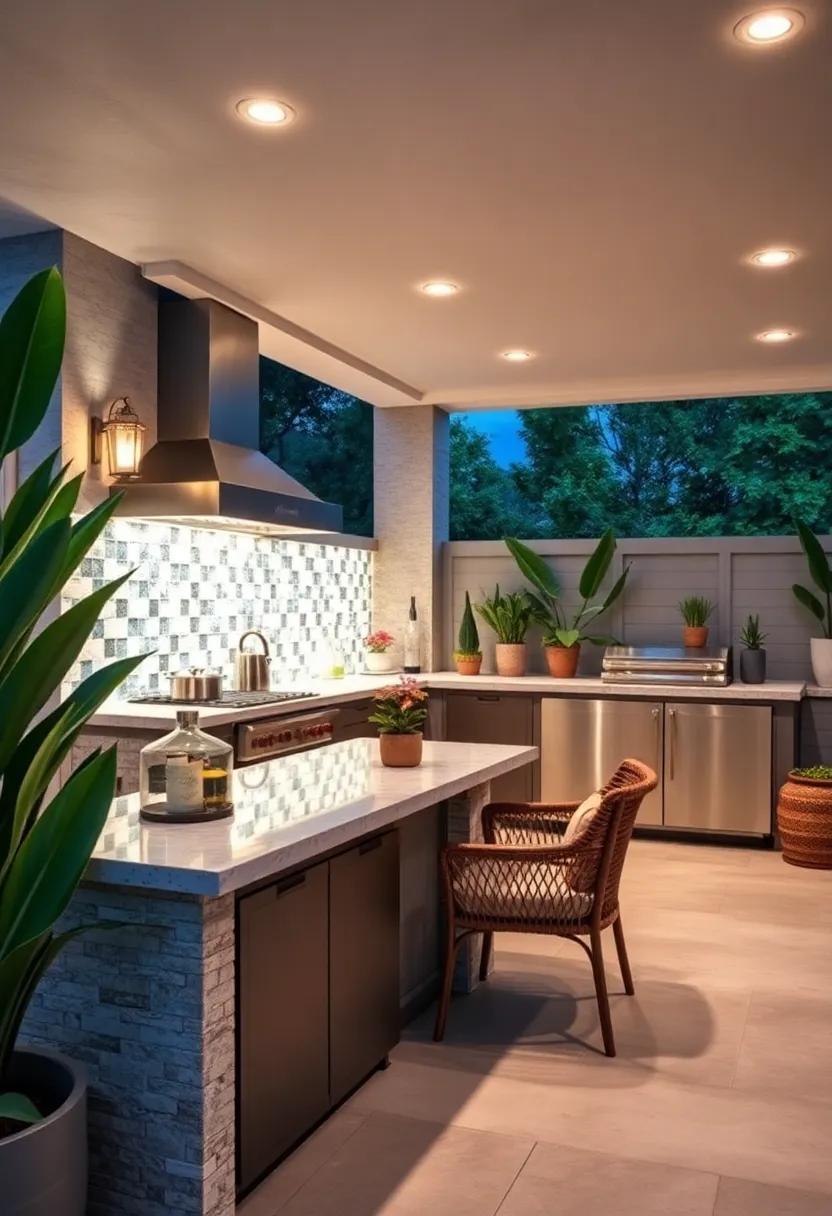 Light up your ‍evenings with luminous tiles that reflect ⁢ambient lighting beautifully, turning‍ your‌ patio ⁣kitchen into a magical ‍space for gatherings ⁤under the ​stars