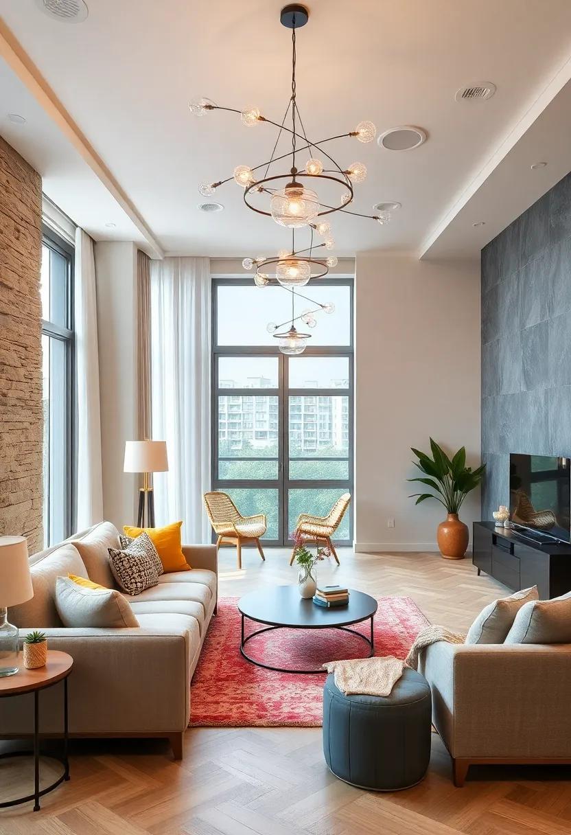 Playful lighting Fixtures: Hang unique ⁣chandeliers or‍ pendant lights that serve as both ⁤functional and whimsical focal points