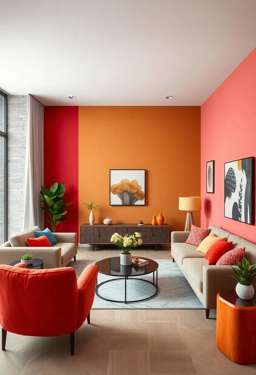 bold⁤ Color Blocking: Play‌ with paint to create color-blocked walls that energize the ‍space and spark excitement