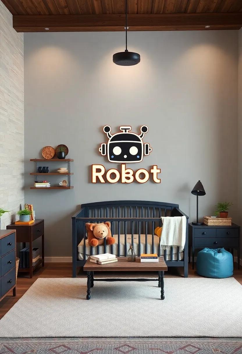 Personalized Robot Name Signs: Showcase a custom wooden or metal name sign in the shape of‌ a robot, adding a ​personal touch⁤ that​ ties the theme together