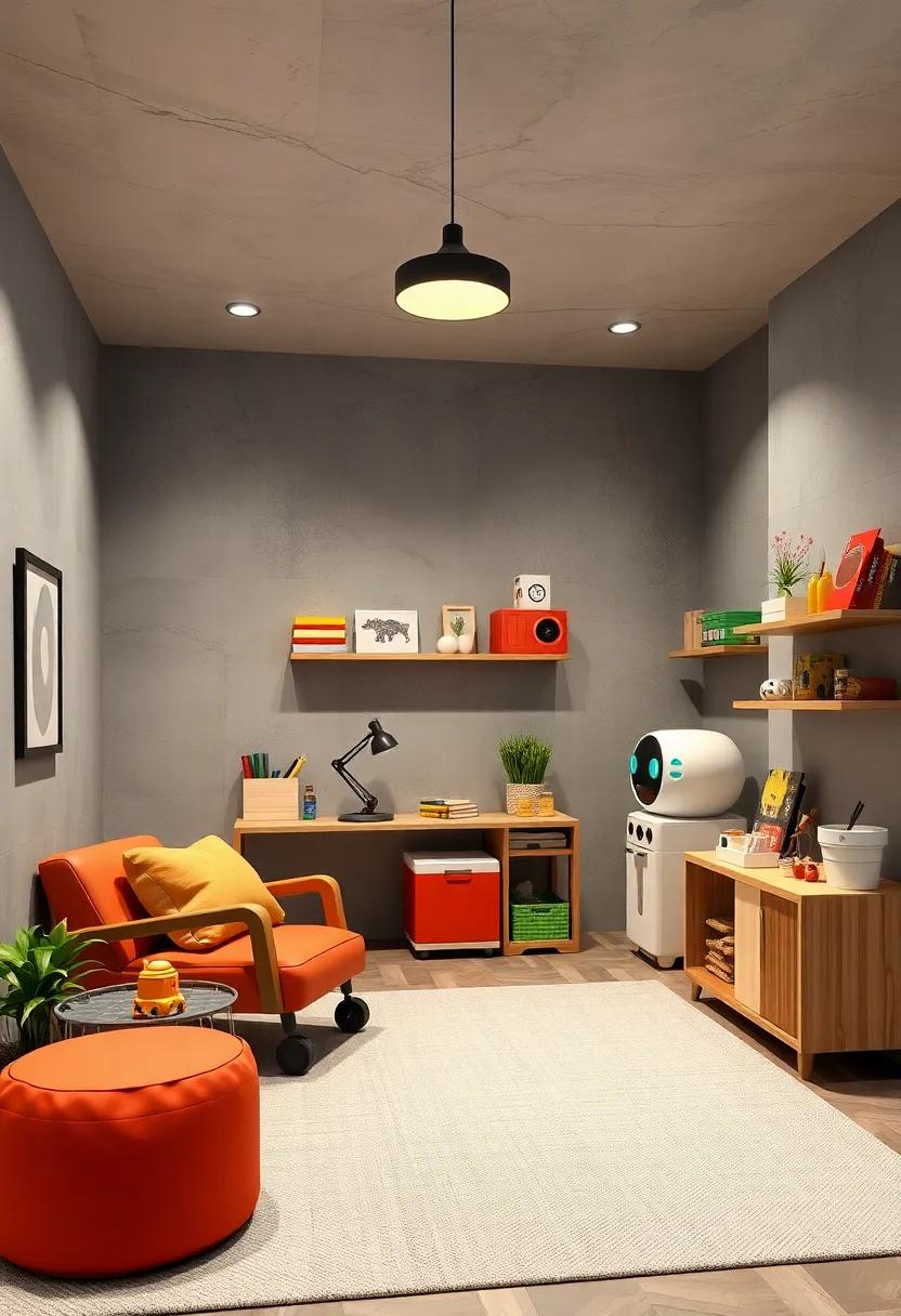 Space for Imaginative Play: Create an⁤ imaginative​ play area with a mini-robot workshop where kids can construct their designs using‍ blocks and craft supplies