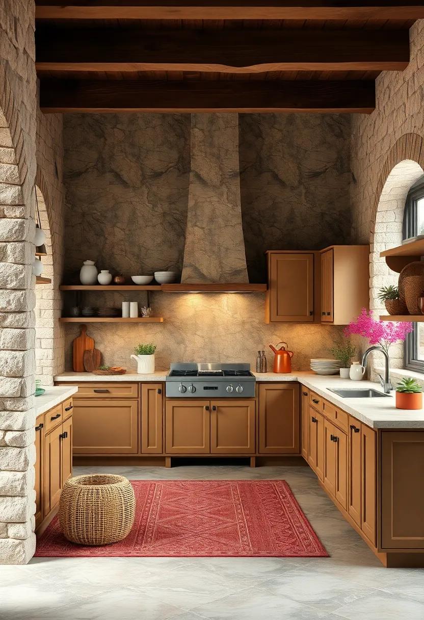 Colorful Cabinetry: Consider painting your cabinets in warm,‍ muted colors to enhance the country feeling and create visual‌ interest