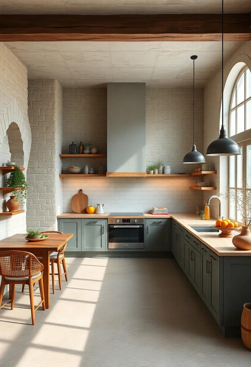 Earthy Color Palette: Choose a muted color palette with earthy tones like olive green, soft browns, and warm ‍whites to create a serene atmosphere