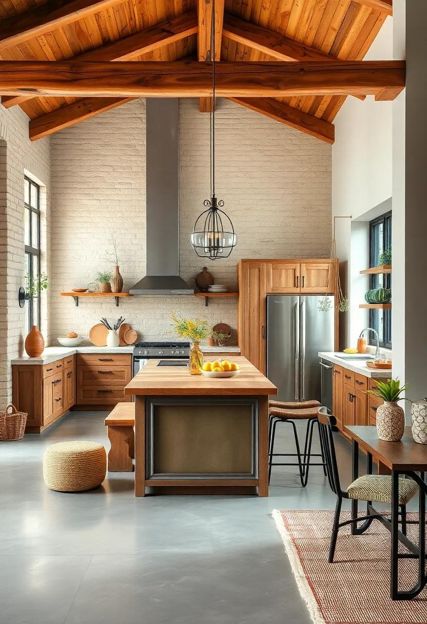 embrace Natural Wood: Use reclaimed wood for cabinetry⁣ and beams to ​create ⁢warmth and ⁢authenticity in your⁣ kitchen