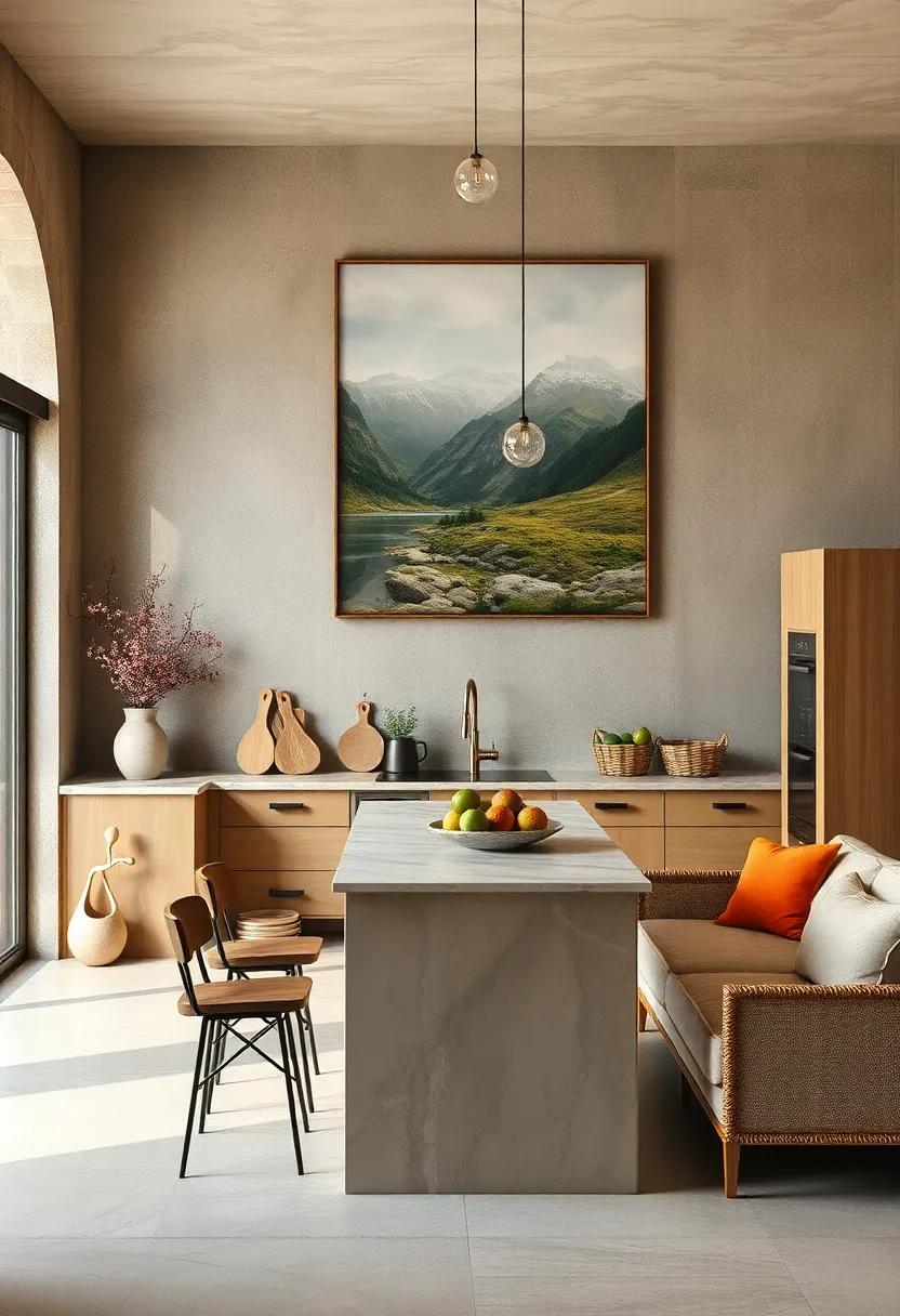 Nature-Inspired Wall Art: Decorate your walls with nature‍ themes or landscapes to bring the outdoors inside harmoniously