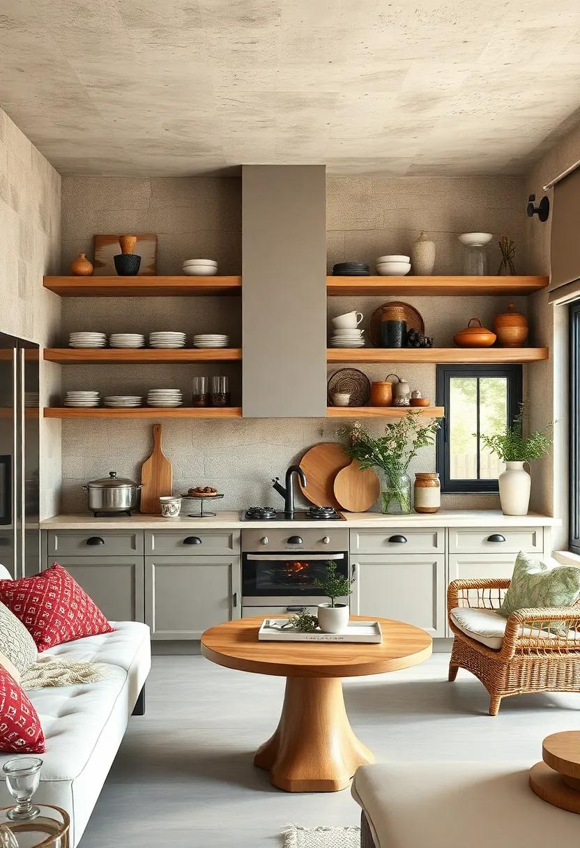 Open Shelving: Swap closed cabinets for open shelves to display rustic dishware‍ and unique ⁣kitchen accents, adding both ‍charm and functionality