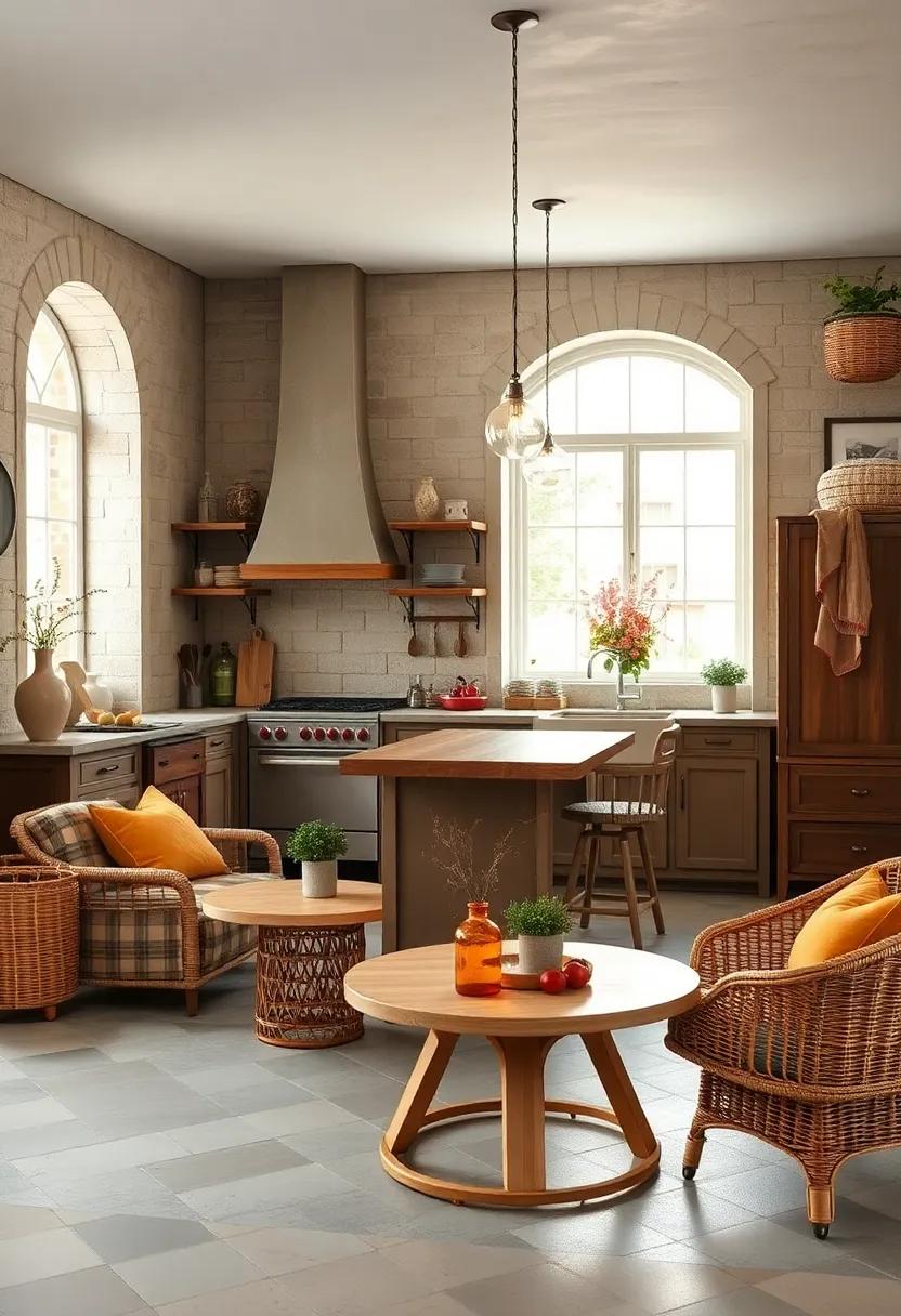 Vintage ⁢Textures: Select​ furniture pieces ⁤with interesting textures, like wicker or rattan, to provide tactile variety and rustic warmth