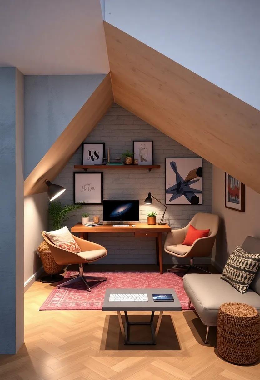 under-Stairs Office:⁢ Explore an ingenious setup that utilizes⁢ the often-overlooked space ​under the stairs, complete⁤ with a retractable keyboard tray that pulls out when creativity strikes