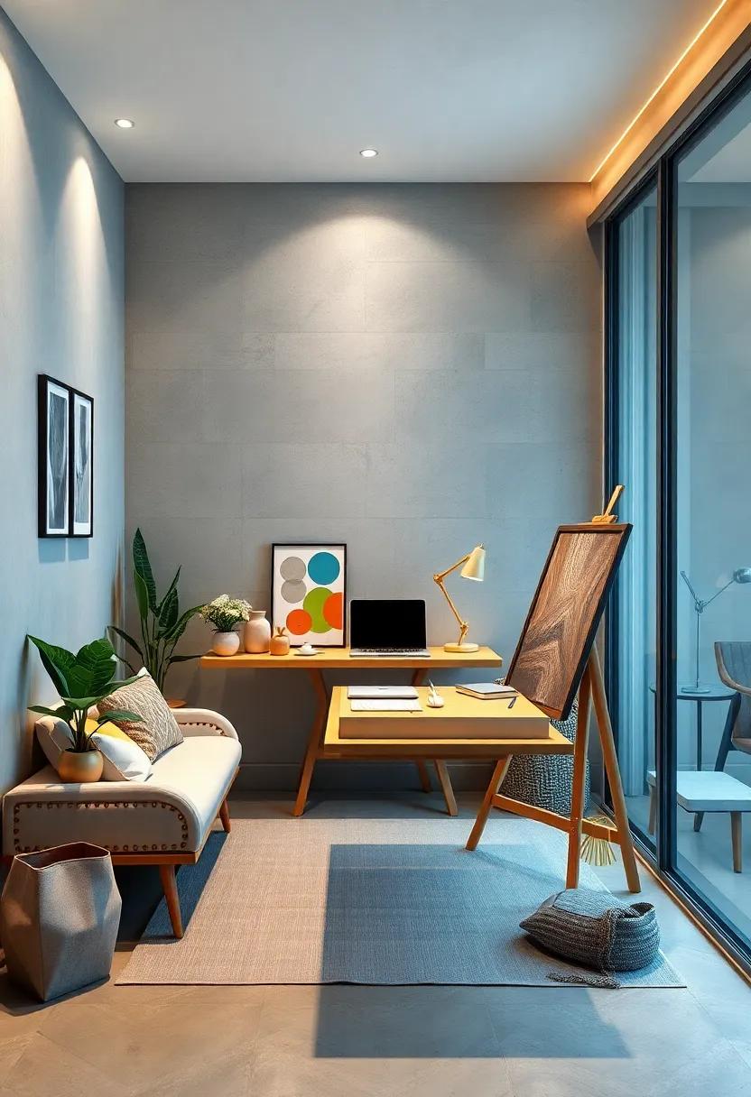 Floating Desk Experiment: Dive into the world of floating⁢ desks that incorporate retractable ⁢keyboard trays, offering a modern twist on small-space working solutions