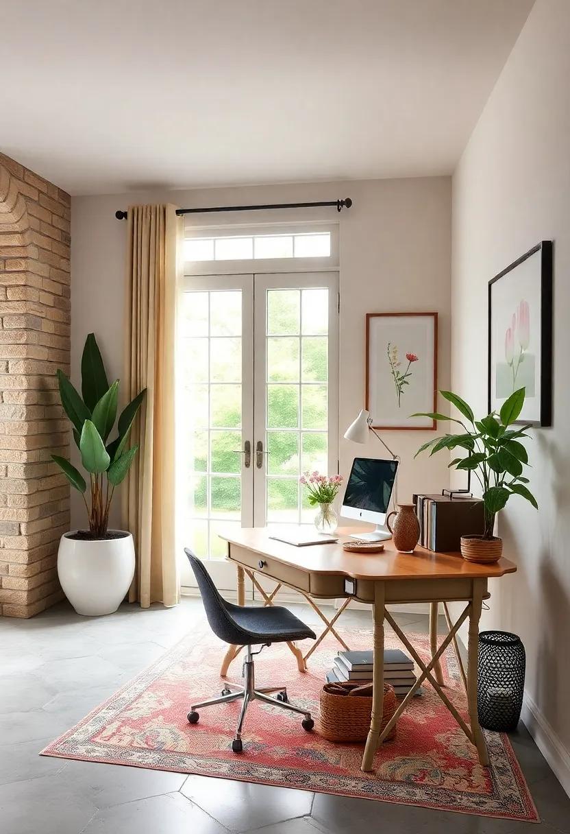 Minimalist Marvel: Discover how‌ a sleek⁢ wall-mounted‌ desk combined with a ‍retractable keyboard tray can ⁣create​ an uncluttered workspace in the tiniest of rooms